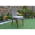 PE Poly Rattan Chaise de salle à manger en lique de luxe pour meubles de jardin extérieur